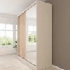 Meubella - Lumivera - Kledingkast 2 schuifdeuren - Beige - 203x60x215cm
