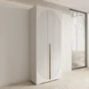 Meubella - Mayfair - Kledingkast 2-deurs - Wit - 100x47x237 cm