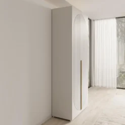 Meubella - Mayfair - Kledingkast 2-deurs - Wit - 100x47x237 cm