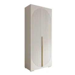 Meubella - Mayfair - Kledingkast 2-deurs - Wit - 100x47x237 cm