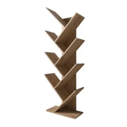 Meubella - Mirabelle - Boekenkast - Eikenpatroon - 49x24x149 cm