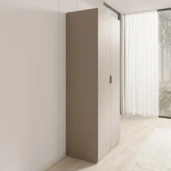 Meubella - Montclair - Kledingkast 2-deurs - Beige - 90x53x215 cm