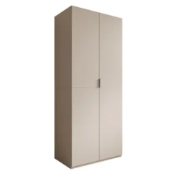 Meubella - Montclair - Kledingkast 2-deurs - Beige - 90x53x215 cm