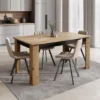 Meubella - Montellini - Eetkamertafel - Eikenpatroon - 160x90x77 cm