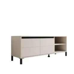 Meubella - Montellini - TV-Meubel - Beige - 138x40x52 cm