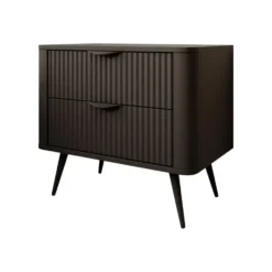 Meubella - Nachtkastje Lima - Zwart - 63 cm