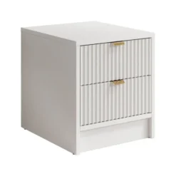 Meubella - Nachtkastje Tavares - Wit - 35 cm
