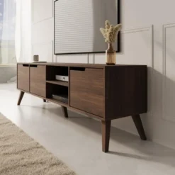 Meubella - Nido - TV-Meubel - Donker eikenpatroon - 180x40x55 cm