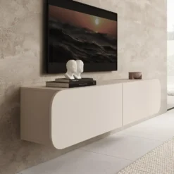Meubella - Renalto - TV-Meubel - Beige - 140x36x34 cm
