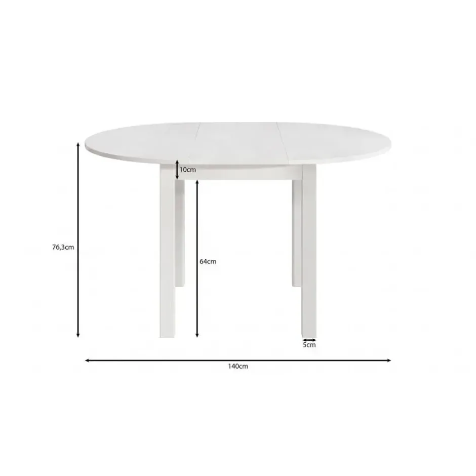 Meubella - South - Eetkamertafel - Wit