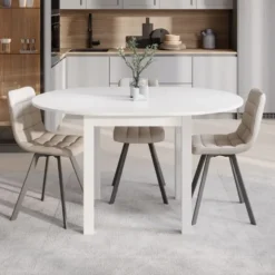 Meubella - South - Eetkamertafel - Wit