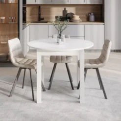 Meubella - South - Eetkamertafel - Wit