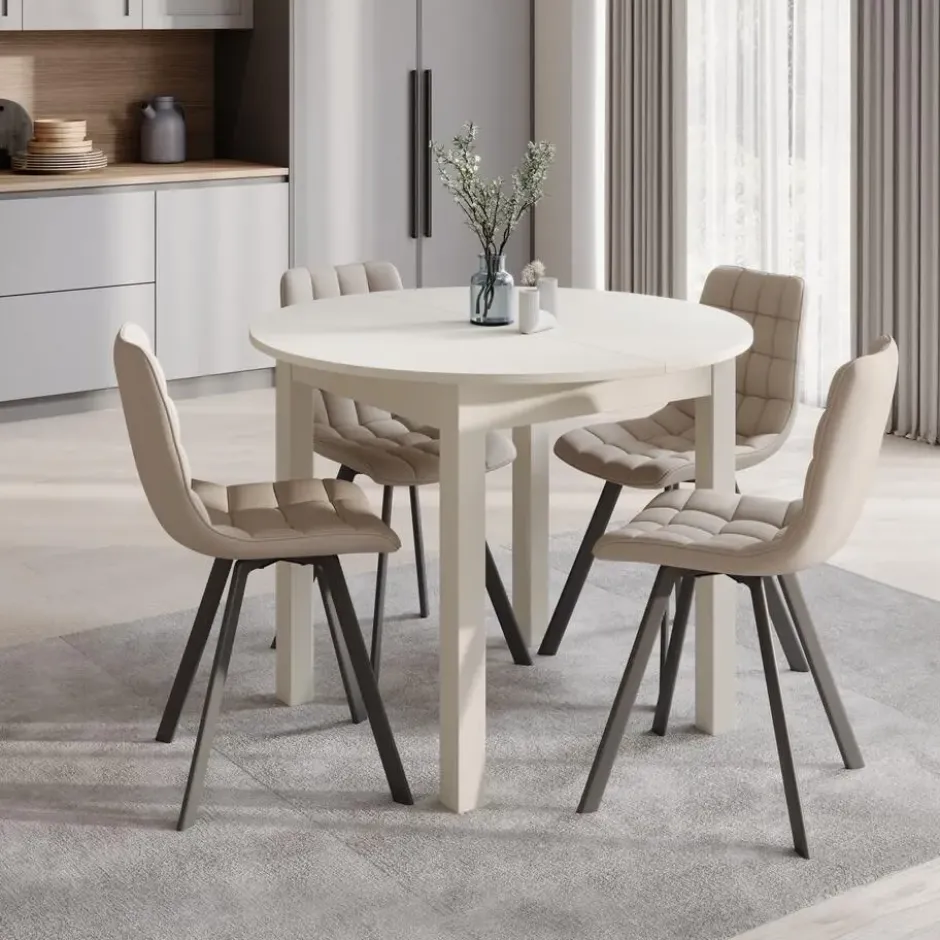 Meubella - South - Eetkamertafel - Beige