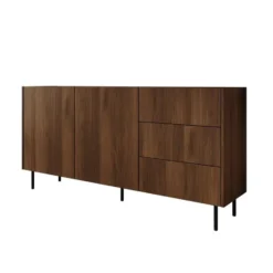 Meubella - Tahiti - Dressoir - Donker eiken - 160 cm