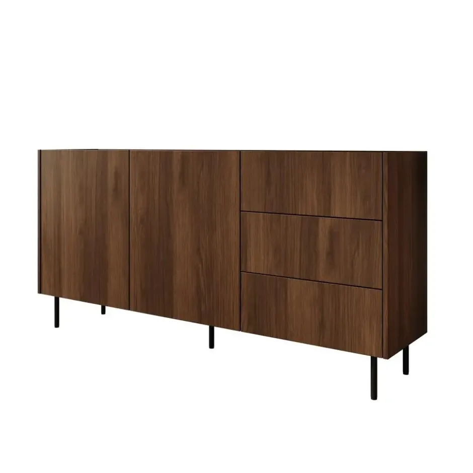 Meubella - Tahiti - Dressoir - Donker eiken - 160 cm