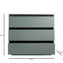 Meubella - Tivaro - Ladekast - Beige - 94x41x87 cm