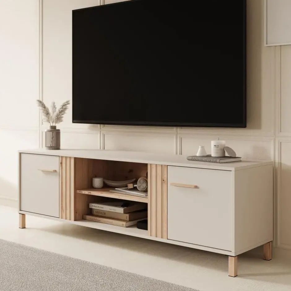 Meubella - TV-Meubel Bahia - Beige - 163 cm