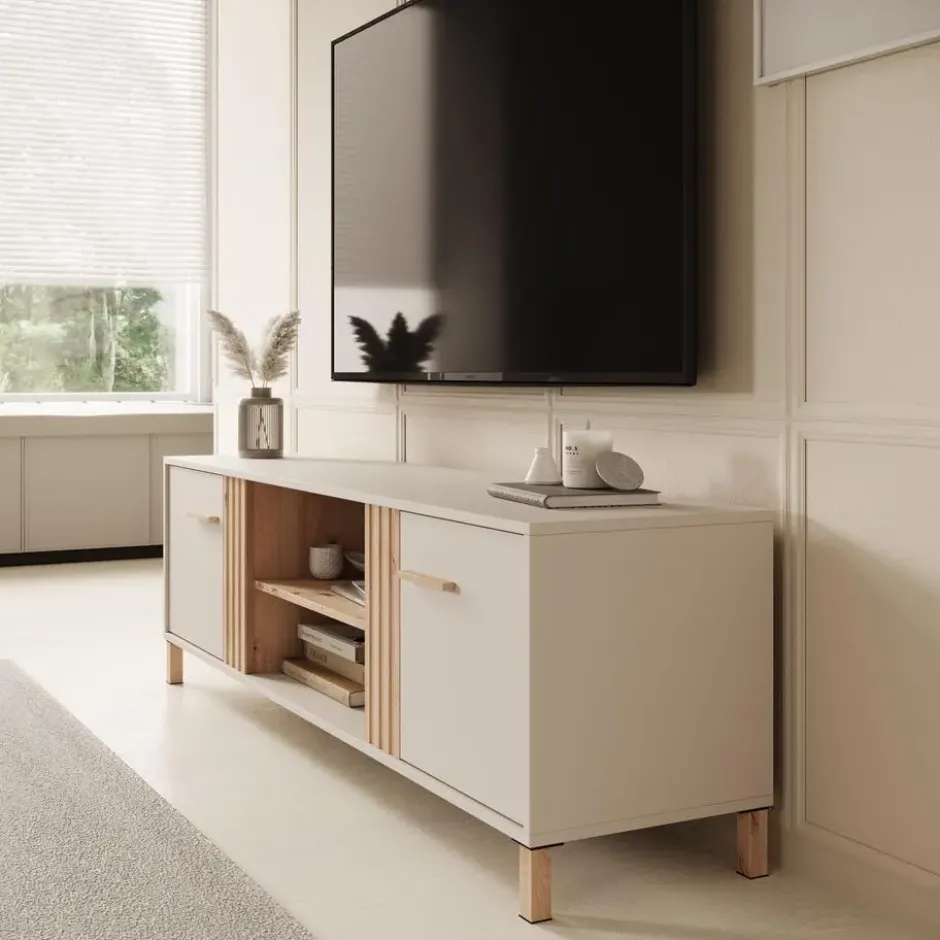 Meubella - TV-Meubel Bahia - Beige - 163 cm