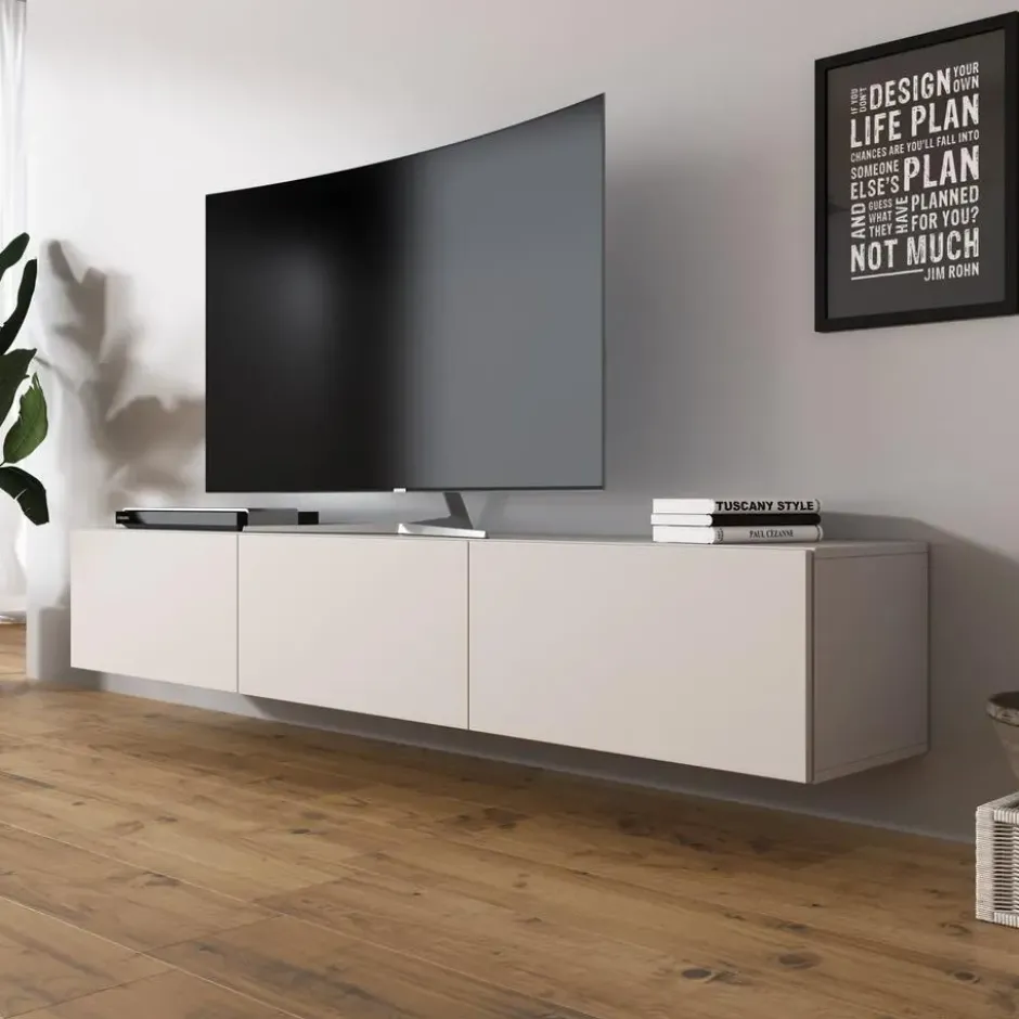 Meubella - TV-Meubel Bonzo - Beige - 180 cm