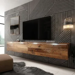 Meubella - TV-Meubel Dixon - Old wood - 180 cm