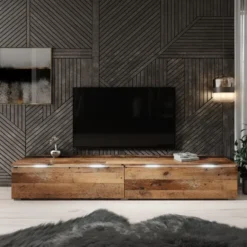 Meubella - TV-Meubel Dixon - Old wood - 180 cm