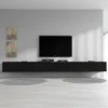 Meubella - TV-Meubel Flame - Mat Zwart - 320 cm