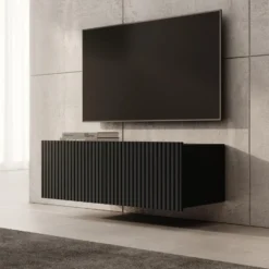Meubella - TV-Meubel Kenderes - Zwart - 100 cm