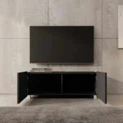 Meubella - TV-Meubel Kenderes - Zwart - 100 cm