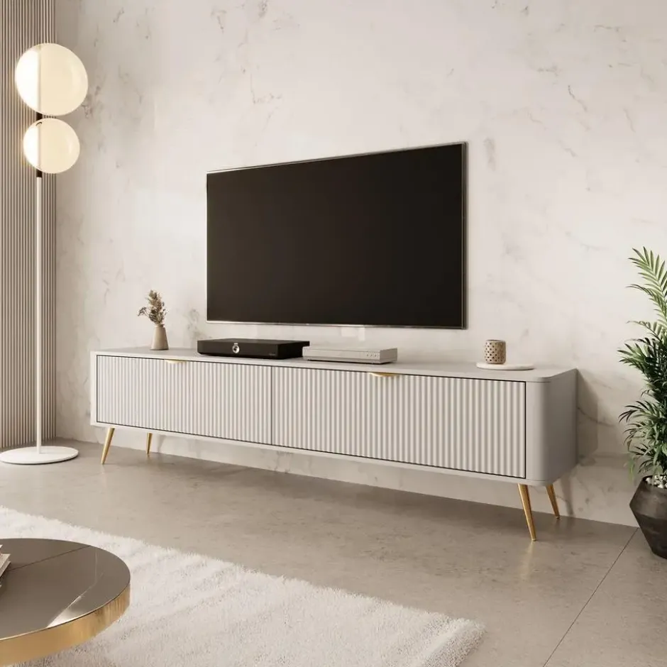 Meubella - TV-Meubel Lima - Beige - 200 cm