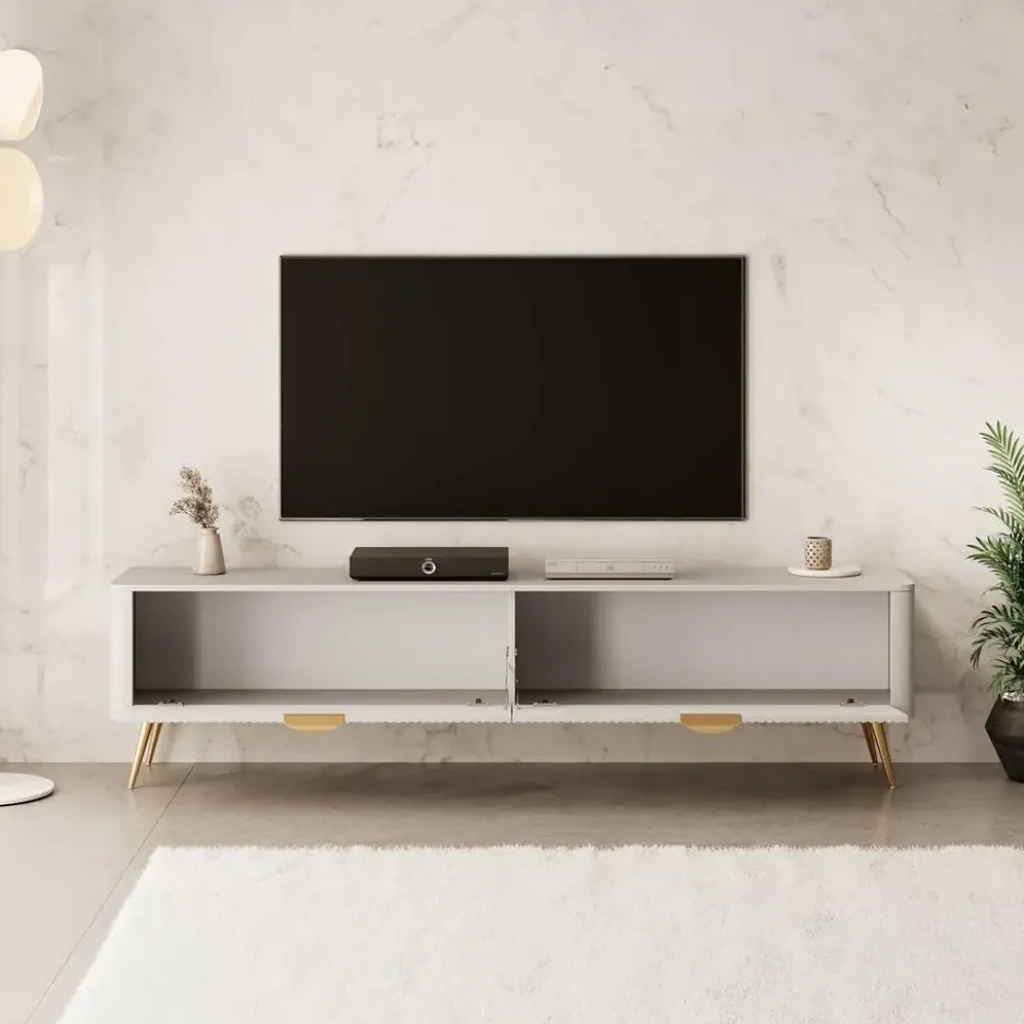 Meubella - TV-Meubel Lima - Beige - 200 cm