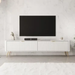 Meubella - TV-Meubel Lima - Wit - 200 cm