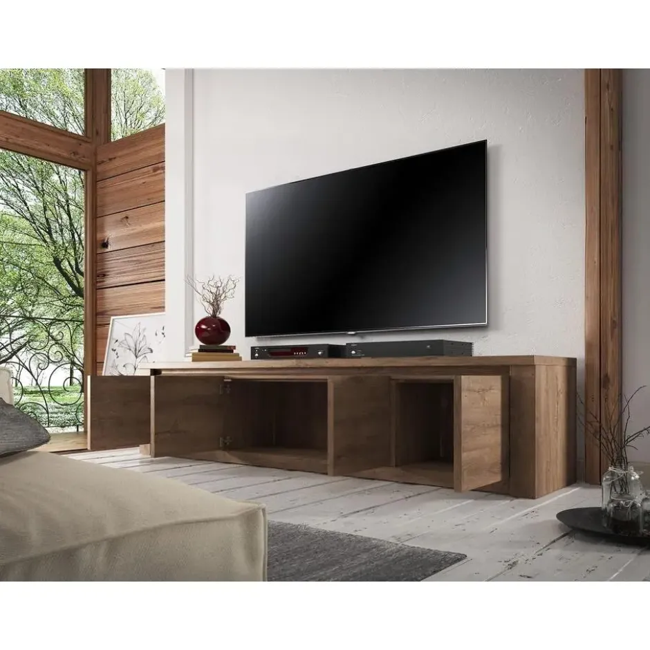 Meubella - TV-Meubel Monaco - Eiken - 4 deuren - 170 cm