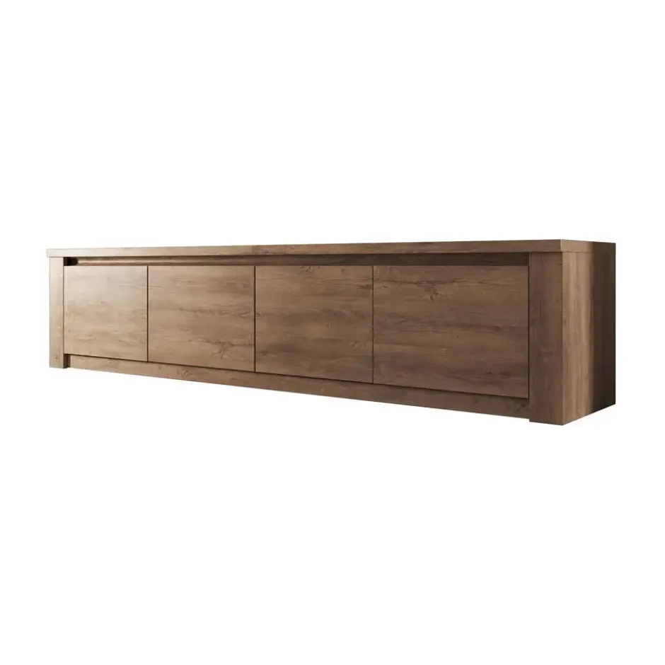 Meubella - TV-Meubel Monaco - Eiken - 4 deuren - 170 cm