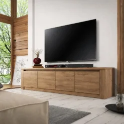 Meubella - TV-Meubel Monaco - Eiken - 4 deuren - 170 cm