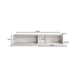 Meubella - TV-Meubel Palm - Beige - 160 cm