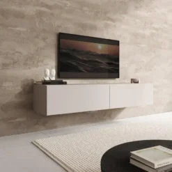 Meubella - TV-Meubel Palm - Beige - 160 cm