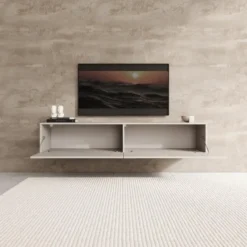 Meubella - TV-Meubel Palm - Beige - 160 cm