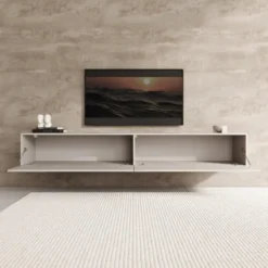 Meubella - TV-Meubel Palm - Beige - 200 cm