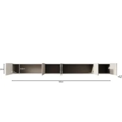 Meubella - TV-Meubel Pepinos - Beige - 300 cm