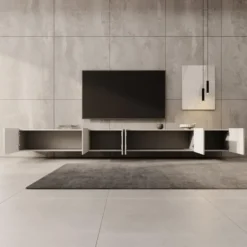 Meubella - TV-Meubel Pepinos - Beige - 300 cm