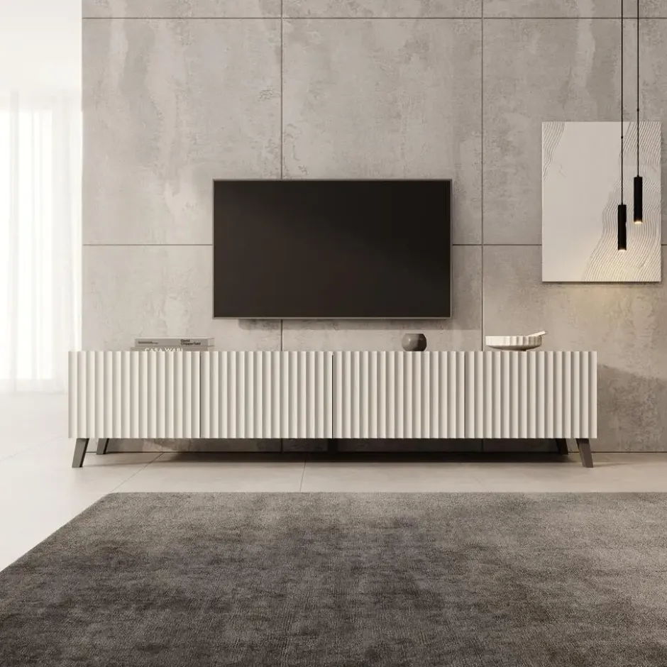 Meubella - TV-Meubel Pepinos 2 - Beige - 200 cm