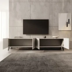 Meubella - TV-Meubel Pepinos 2 - Beige - 200 cm
