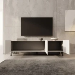 Meubella - TV-Meubel Pepinos 2 - Beige - 150 cm