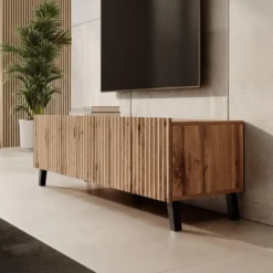 Meubella - TV-Meubel Pepinos 2 - Eiken - 150 cm