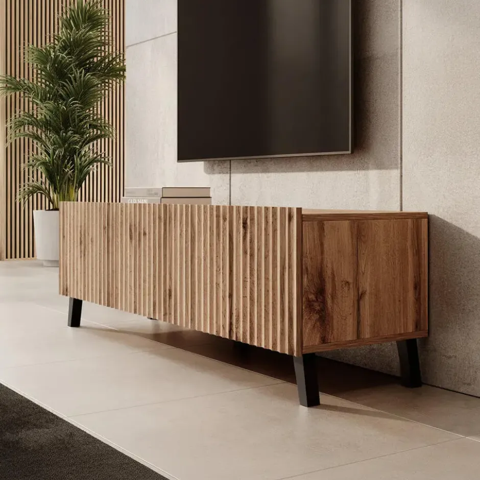 Meubella - TV-Meubel Pepinos 2 - Eiken - 150 cm