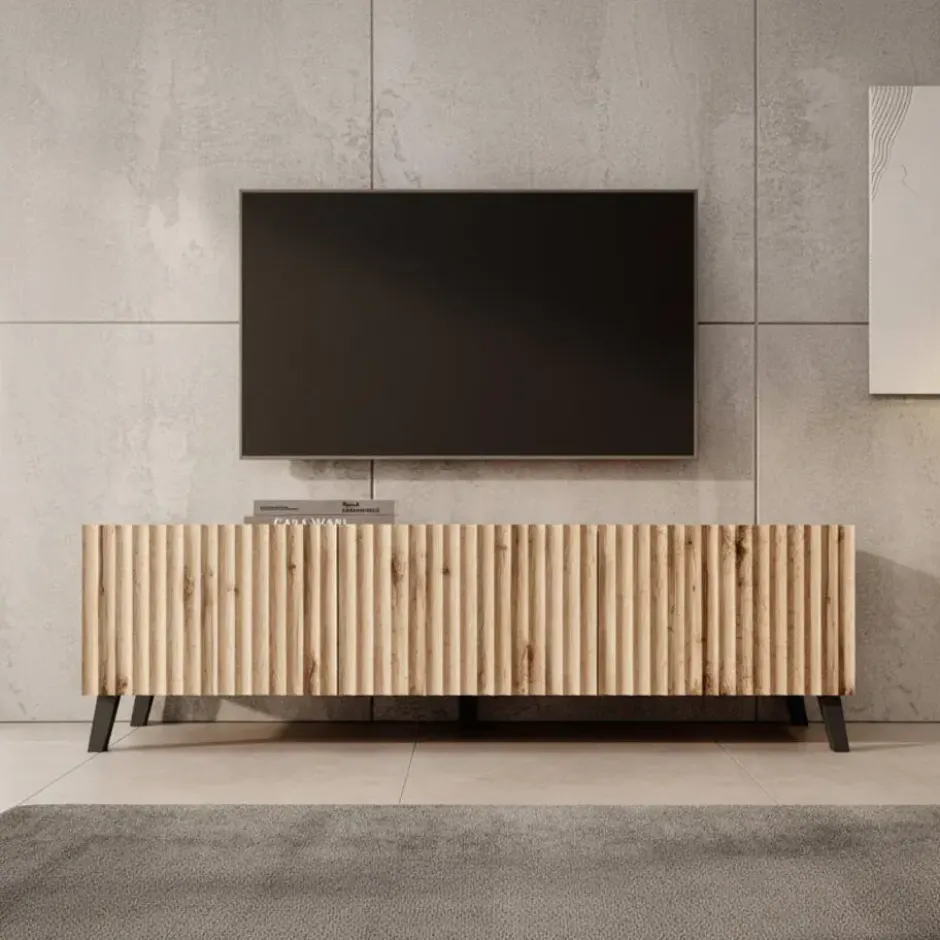 Meubella - TV-Meubel Pepinos 2 - Eiken - 150 cm