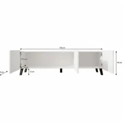 Meubella - TV-Meubel Pepinos 2 - Eiken - 150 cm