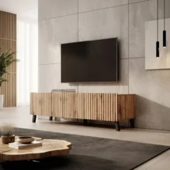 Meubella - TV-Meubel Pepinos 2 - Eiken - 150 cm