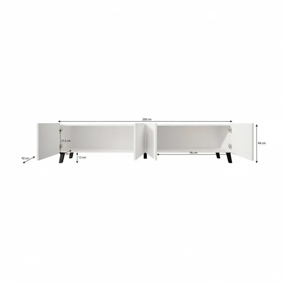 Meubella - TV-Meubel Pepinos 2 - Eiken - 200 cm