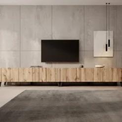 Meubella - TV-Meubel Pepinos 2 - Eiken - 300 cm